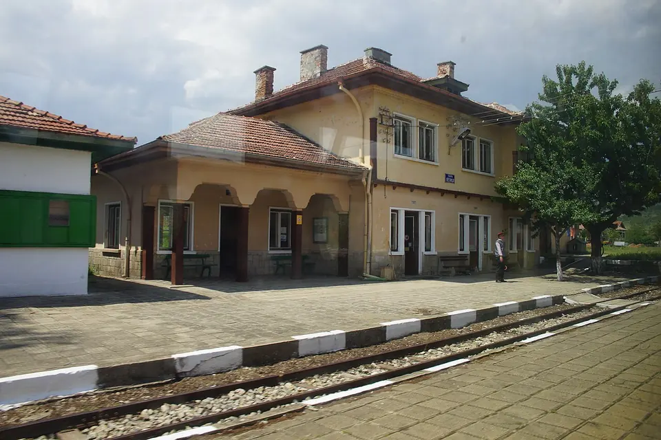Belitsa railway station, photographed in 2017. Check the live timetable for today’s train services.