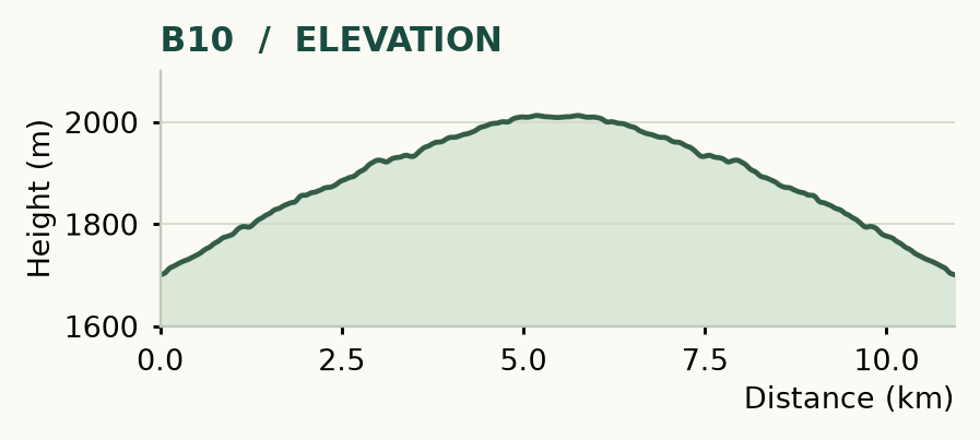 B10 elevation profile