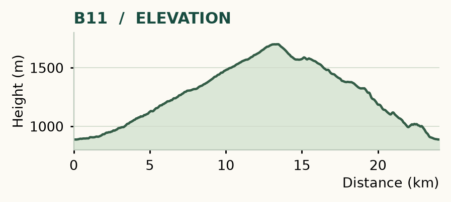 B11 elevation profile